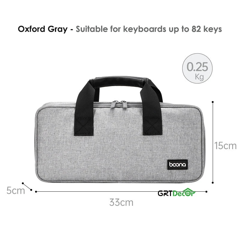 Tech Pouch Organizer for Keyboard Within 82-108 Key Mechanical Keyboard Storage Bag Organizer Travel Tech Pouches Dust Cover