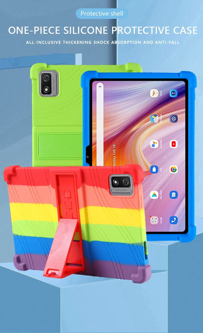 For CHUWI Hi10 XPro 2023 10.1" Tablet Shockproof Cover Tablet Kids Soft Android 13 Tablet Silicon Stand Protective Shell