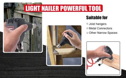 AEROPRO Air Palm Nailer Pneumatic Mini Palm Nailer Palm Hammer Ergonomic Lightweight Impact Nails For Wood Working Nail Gun