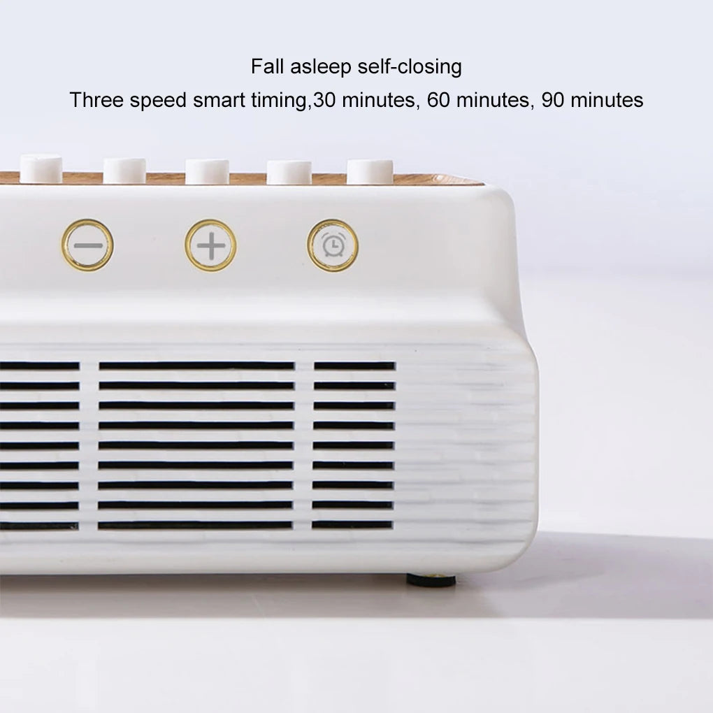 Wireless Bluetooth Speaker Noise Timed Natural Sounds Music Box Improve Sleep Rain Sea Waves Bird Thunder Relax Reduce Stress