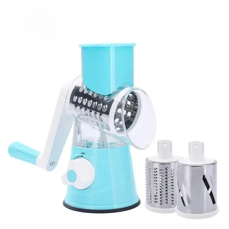 Vegetable Cutter Hand Cranked Slicing Portable Cheese Chopper Machine Vegetable Garlic Potato Shredder Tools Kitchen Accessories