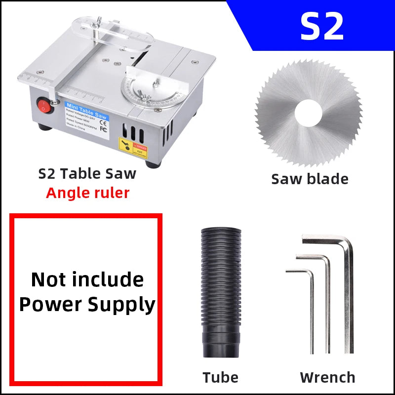 Mini Table Saw for Model Making and Crafts Compact Table Saw Benchtop Saw DIY Bench Saw Desktop Cutting Tool Hobby Saw