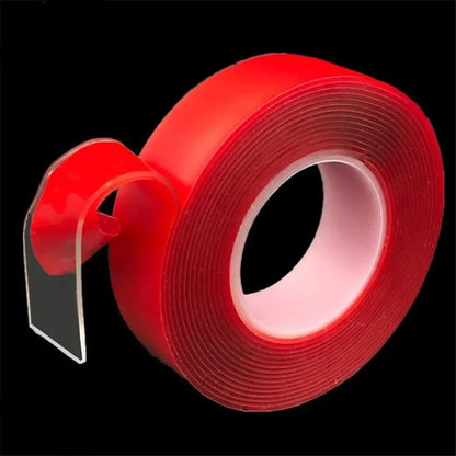 Double Sided Tape Nano Tape 3-5Meter 10/20/30mm Width Transparent Tape Washable Adhesive Nano Traceless Sticker Glue Red