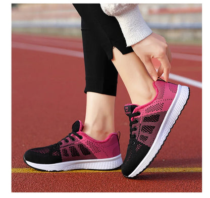 2024 Women Sport Shoes Fashion Platform Sneakers Ladies Spring Winter Flats Running Shoes for Woman