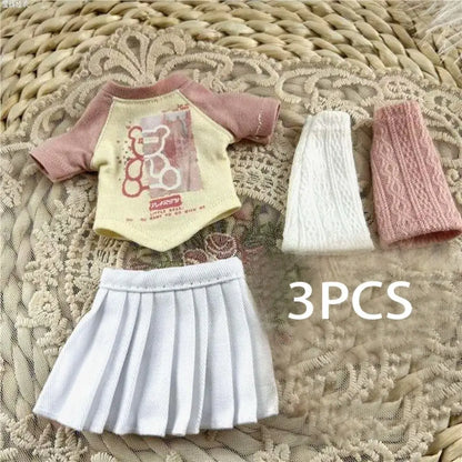 DIY Accessories Doll Elegant Dresses New Durable 1/6 BJD Doll Hoodie Set Casual Wears Doll Handmade Clothes Dolls Accessories