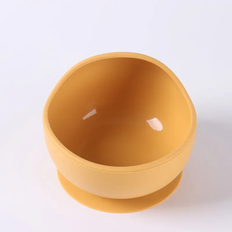 Children Silicone Suction Cup Bowl Feeding Tableware Infant Non-slip Training Learning to Eat Bowl Baby Complementary Bowl
