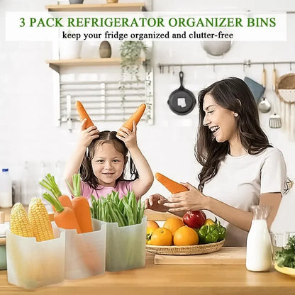 10x Fridge Door Storage Box Food Fresh Refrigerator Organizer Bin Food Container Kitchen Fruit Spice Vegetable Box Shelf Basket