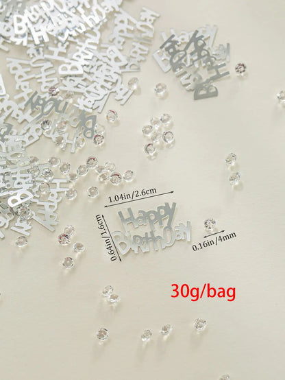 30g-birthday party black decorative confetti, party sprinkles, party decorations