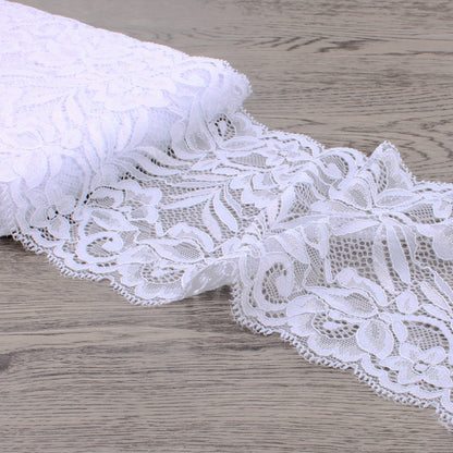 15cm Wide Lace Fabric Elastic Lace Ribbon 1meter DIY Apparel Sewing Handmade Crafts Lace Tape