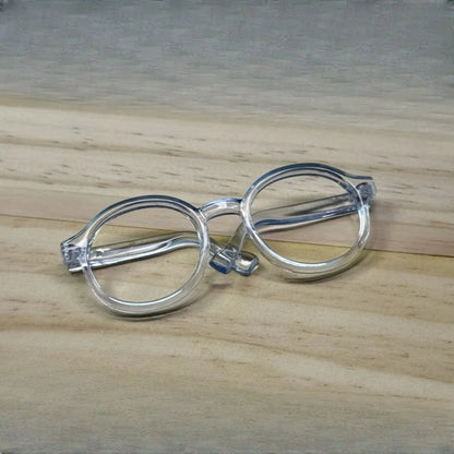 LABUBU 17cm Doll 6.5cm Transparent Glasses Stylish Sunglasses for 1/8 -1/4 BJD Doll Accessories