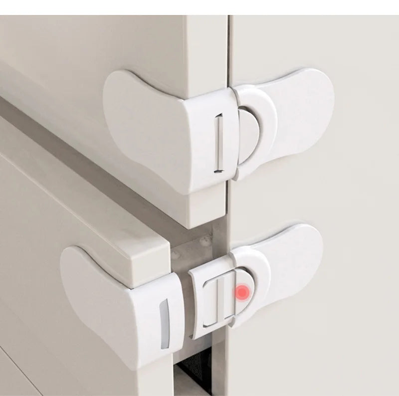 Safety drawer lock anti-pinch cabinet drawer lock plastic safety buckle child protection infant protection