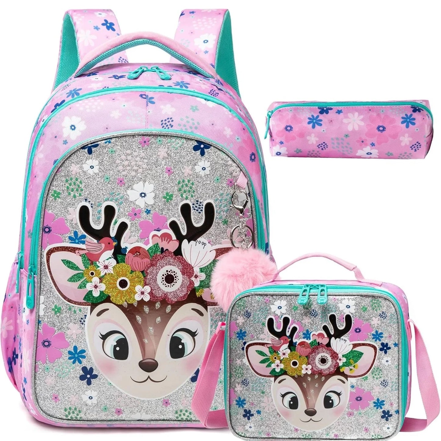 School Bags for Girls Boys Back To School Backpack Set Kids Cute Bookbag for Elementary Kindergarten Students Backpack Mochilas