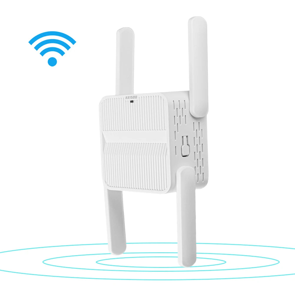 WiFi 6 Repeater Extender 1500Mbps Wireless WiFi Extender with Ethernet Port WiFi 6 Amplifier 4*2dbi Antennas Long Range Amplifer