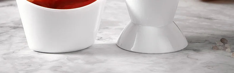 2 In 1 French Fries Cups Plastic Cups Sauces Snacks Dessert Plate Ketchup Slant Cup Two Cup Spout Kitchen Accessories