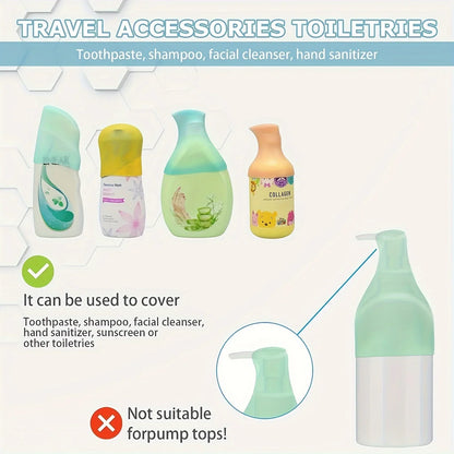 Leak Proof Sleeves For Travel Container, Toiletry Covers For Leak Proofing In Luggage,  Fits Most Size Bottles
