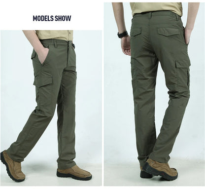 2025 Outdoor Waterproof Tactical Cargo Pants Men Breathable Summer Casual Army Military Long Trousers Male Quick Dry Cargo Pants