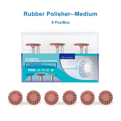 ELIJAH Dental Composite Resin Polishing Disc Kit Composite Resin Self-Glazed Polishing Disc Wheel For Tooth Whitening Materials