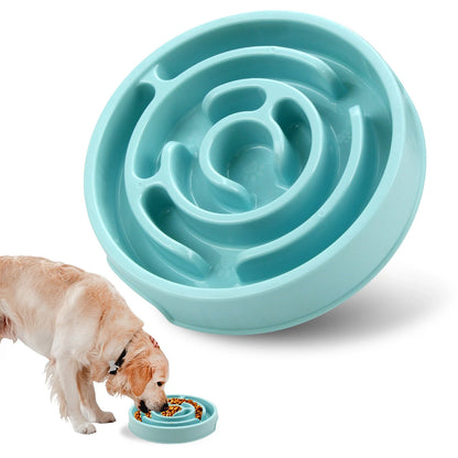 Pet Slow Feeder Dog Bowls Puzzle Dog Bowl with Anti-Slip Slow Feeder & Non-Slip Design Suitable for All Breed Dogs and Cat