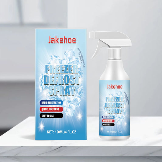 Jakehoe Fridge Defrosting Spray 120 ml Freezer Defrosting Agent And Deicing Spray Easy Defrosting, Saves Electricity and Odour