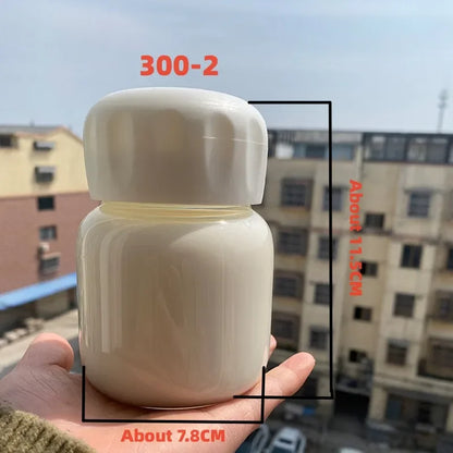 300-1000ml Glass Water Bottle Large Capacity with Time Marker Cover for Water Drink Outdoor PortableTransparent Milk Juice Cup
