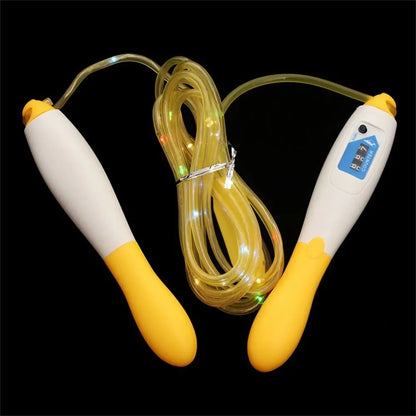 Luminous LED Jump Ropes Fun Fitness Enhance Flexibility Glowing Skipping Rope Coordination Counting Light Up Jump Ropes