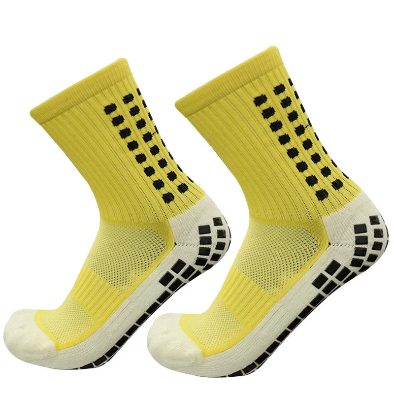 Sports 2025 and New Football Socks Women Men New Socks Non-slip Silicone Bottom Soccer Basketball Grip Socks