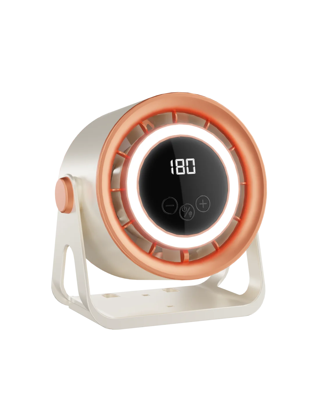 TINSOL 2500mAH Portable Electric Fan with Ambient Light Turbo Mute Electric Fan Desktop Wall Mount Ceiling Air Cooler