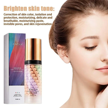 Makeup Primer Breathable BB Cream Not Sticky Face Foundation Intensive Moisturizes Provide Deep Moisture Helps Brighten Skin