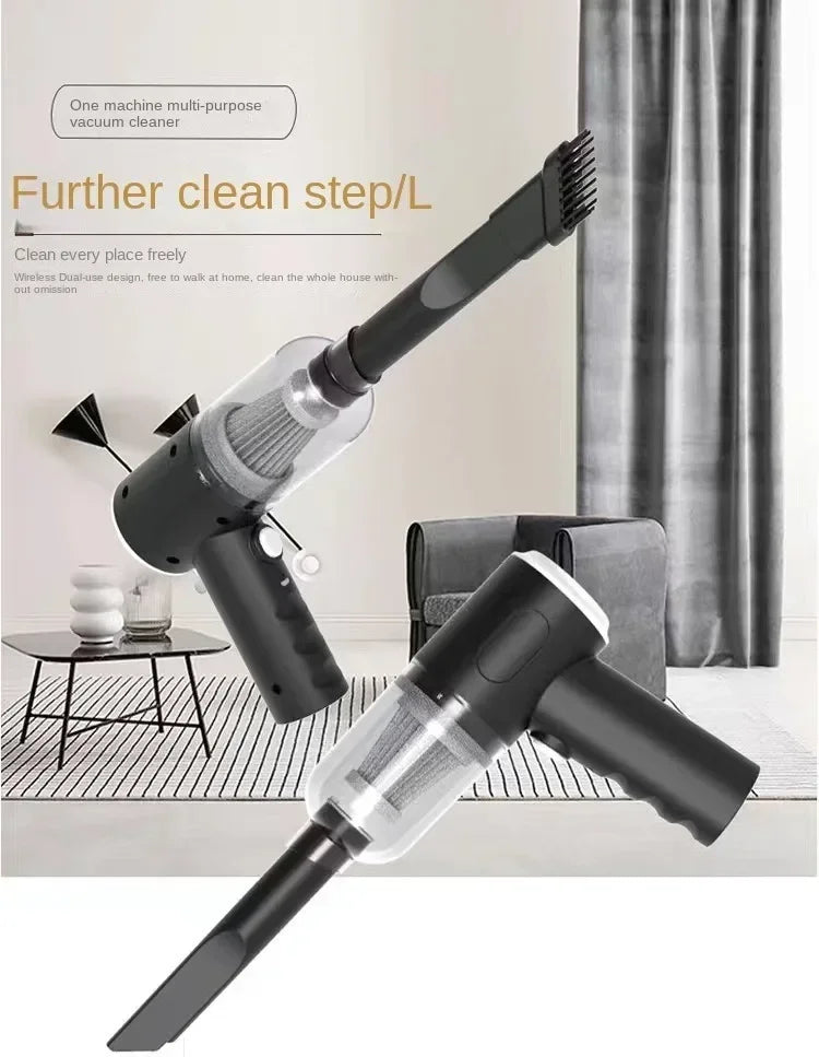 New 2900000PA Car Vacuum Cleaner 120w Wireless Super High Powerful 3 in 1 Wet Dry Dual Use Portable Handheld Vacuum Cleaner