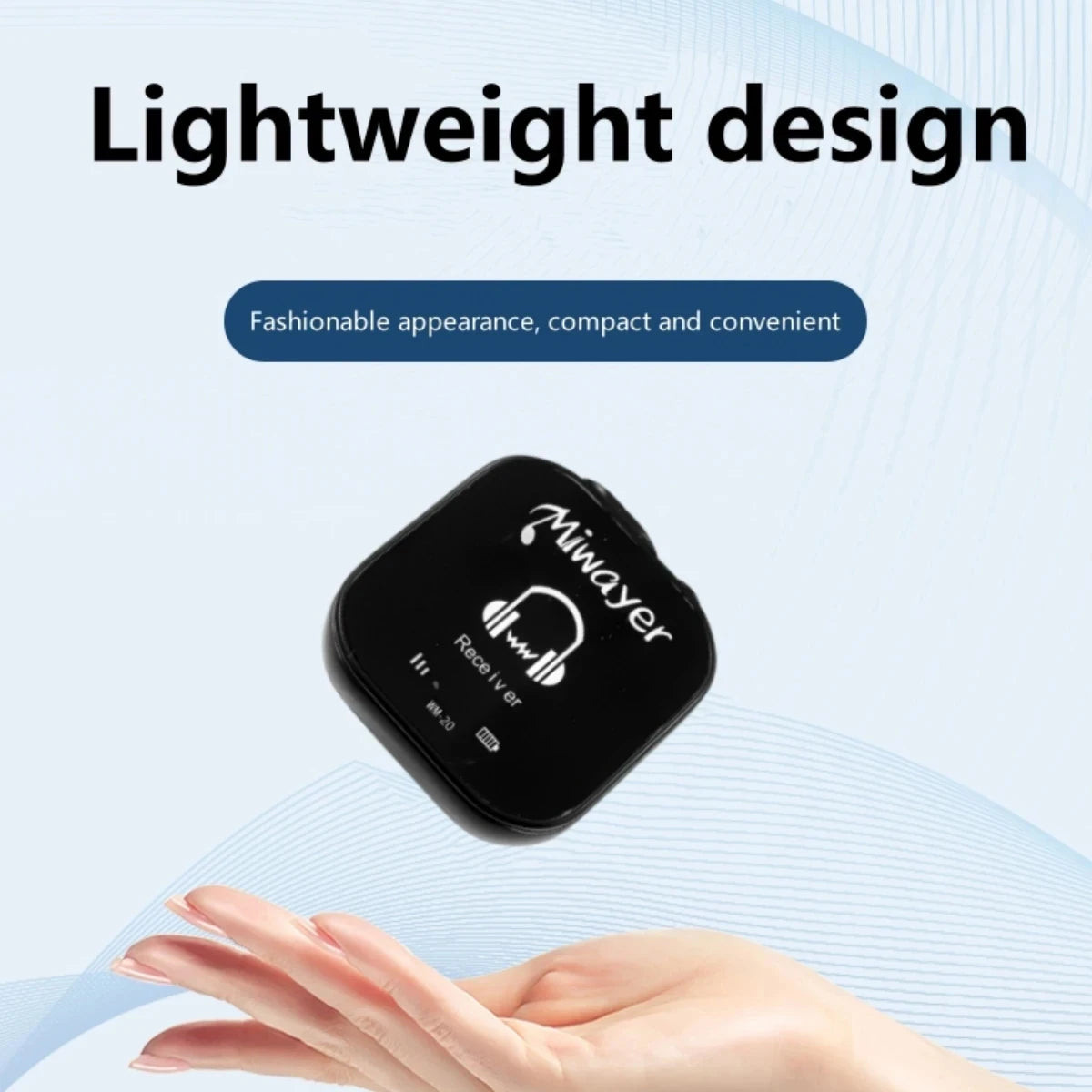 Miwayer 5.8G Wireless In Ear Monitor System Transmitter Receiver System IEM System with Transmitter Receiver Automatic Pairing