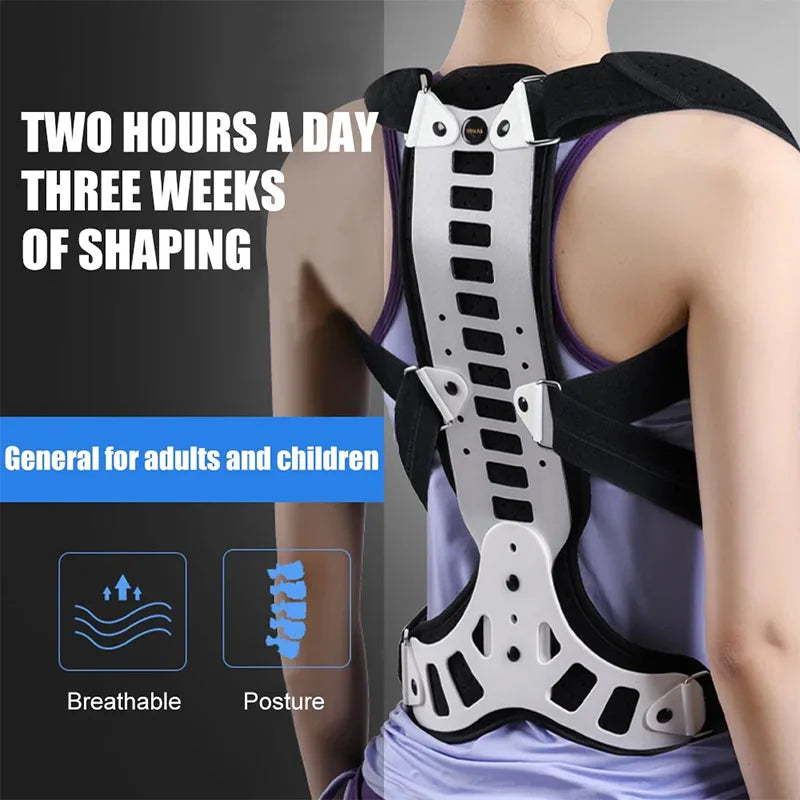 Adjustable Back Brace Posture Corrector Women Men Back Straightener Trainer for Scoliosis & Hunchback Correction, Spine Support