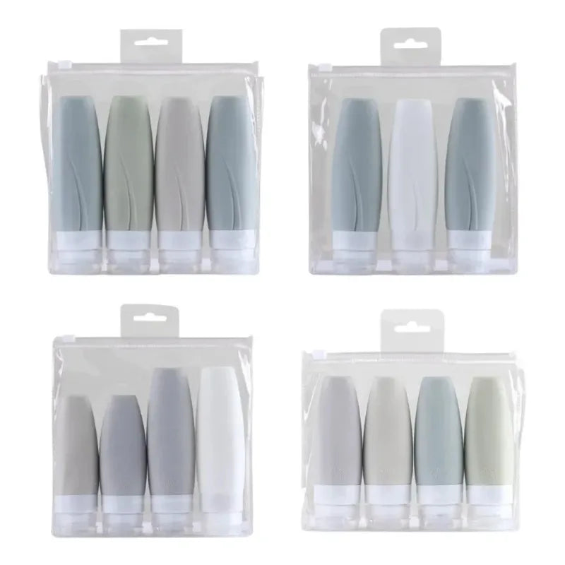 New Leak Proof Travel Bottles Set Travel Containers for Travel Size Toiletries Portable Quart Bag Storage Shampoo Lotion