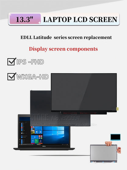 13.3-inch laptop screen For Dell Latitude 7300 7310 7320 7330 7340 7350 7370 7380 7390  Non-touch screen