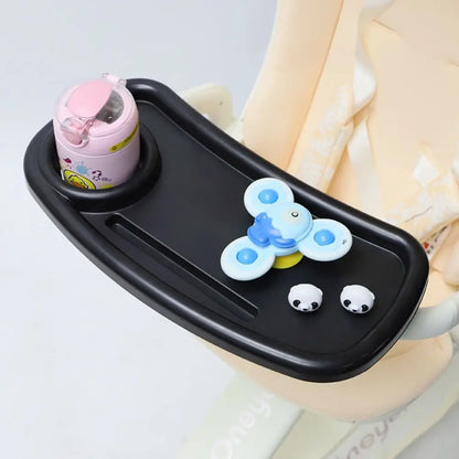 Snack Tray Baby Stroller Dinner Table Tray Milk Bottle Cup Holder Baby Stroller Dinner Table Cart Pram Snack Tray