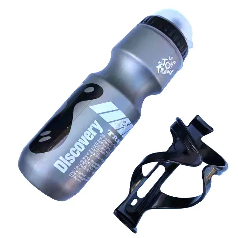 750ML Portable Cycling Equipment Cycling Bottles Mountain Bicycle Water Bottle Outdoor Sport Camping Drink Jug Free Cup Holder