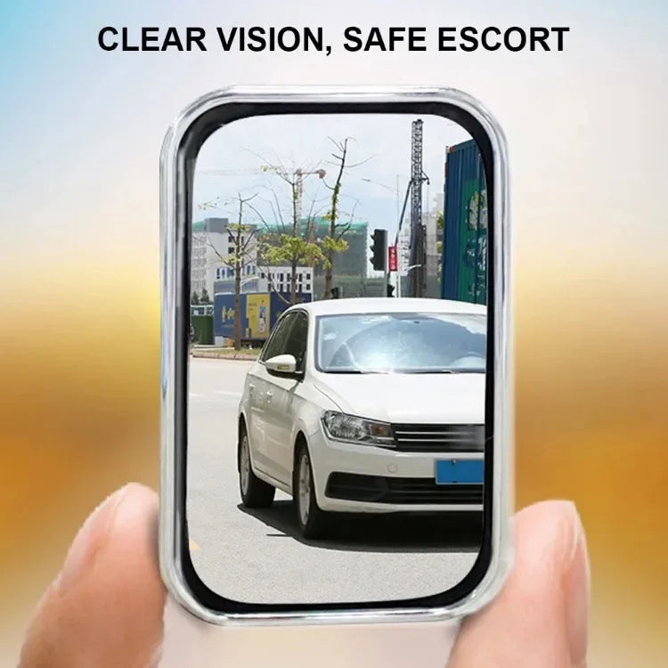 2Pcs Car Convex HD Mirror for Back Passenger Adjustable Self-Adhesive Blind Spot Rear View Mirror Wide Angle Rearview Mirror