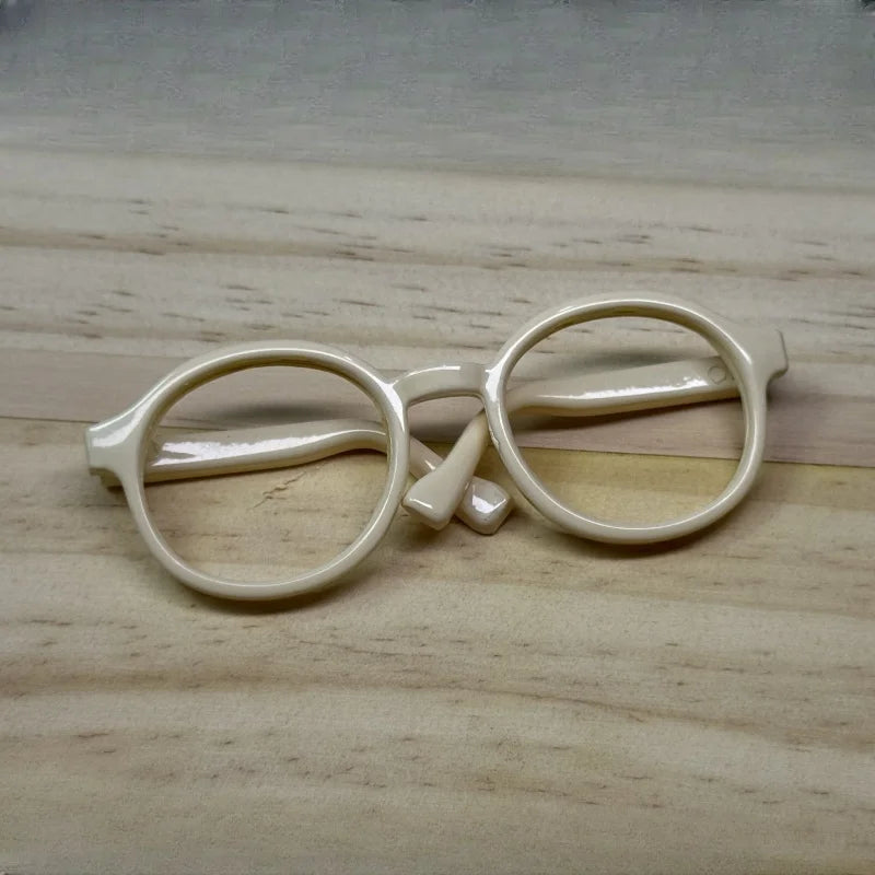 LABUBU 17cm Doll 6.5cm Transparent Glasses Stylish Sunglasses for 1/8 -1/4 BJD Doll Accessories