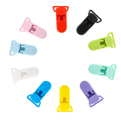 10Pcs/Lot Plastic Clasp Colorful Solid Clip Chain Making For Jewelry Handmade Crafts Making Accessories