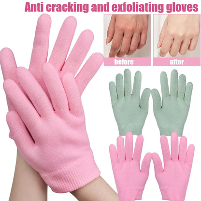 Silicone Moisturizing Mask Socks Reusable Exfoliating Anti Crack Protective Gloves Dry Dead Skin Remover Tools Hand Foot Care