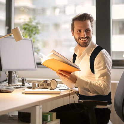 Back Brace Posture Corrector- Magnetic Lumbar Back Support Belt-Back Pain Relief, for Lower and Upper Back Pain Men & Women