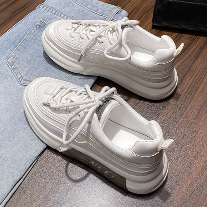 Sports Shoes For Women 2024 White Low Fashion Casual Flat Sneakersy Autumn Hit Spring Without Heel Womens Shoe Stylish New