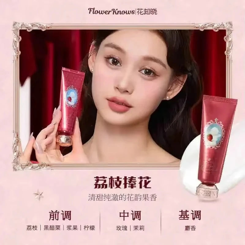 Flower Knows Strawberry Cupid  Perfume Balm Pendant Perfumes For Men And Women Moisturizing Hand Cream