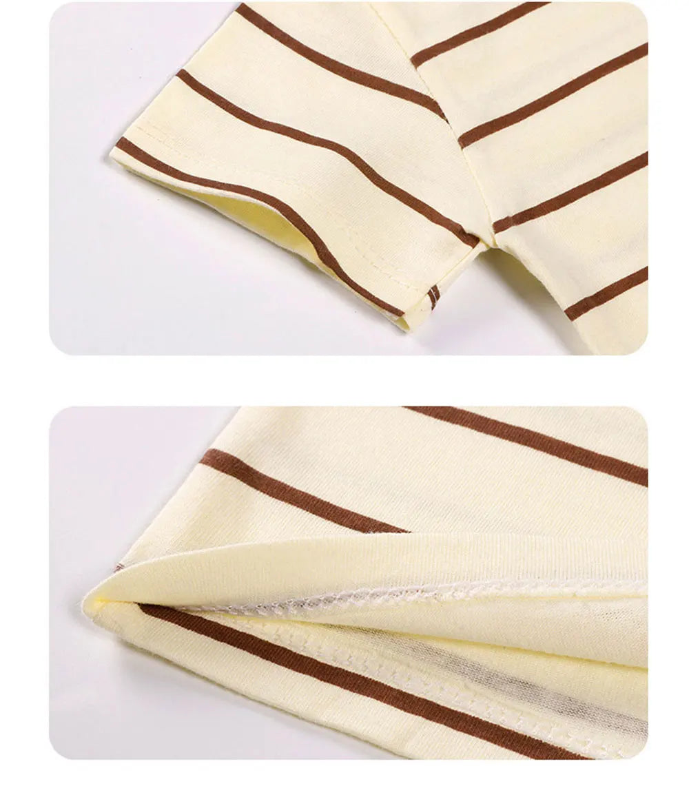 Baby Cotton T-shirts Cute Kids Print T Shirt Boys Girls Children Summer Short Sleeve Tops Infant Clothing