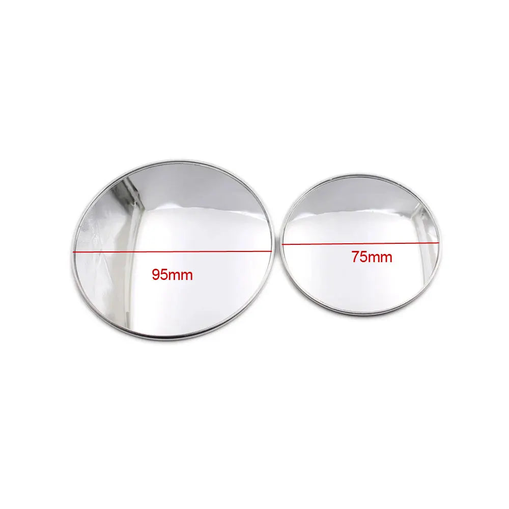 2pcs Bus Mid-Size Car Side Mirrors Truck Blind Spot Mirror Round Convex Wide Angle Baby Auto Rear View Mirrors Accessories