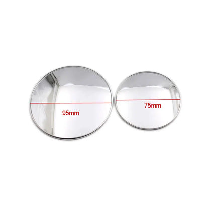 2pcs Bus Mid-Size Car Side Mirrors Truck Blind Spot Mirror Round Convex Wide Angle Baby Auto Rear View Mirrors Accessories
