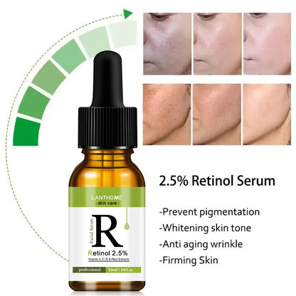 Retinol Aging Removes Wrinkles Serum Pore Shrinking Serum Whitening Moisturizing Serum Pigment Spots Remove Face Firming Oil