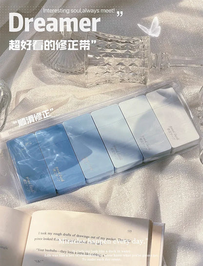 6 Pcs Correction Tape School Supplies Stuff Whiteout Portable Students Study Tools Writing Tapes Kids Tipex