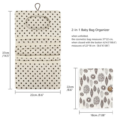 Portable Baby Diaper Bag Stroller Nappy Bags Newborn Quilted Button Diaper Storage Multifunctional Organizer Babies Accessories