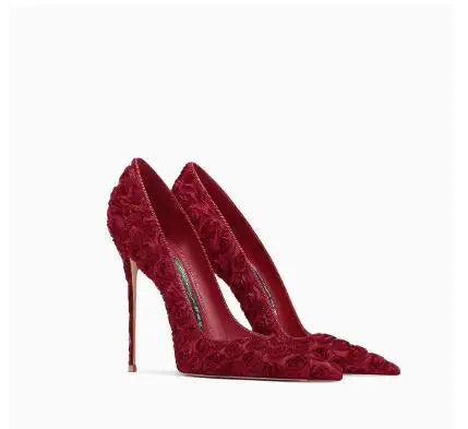 Spring Pointed Thin Heel Wedding Shoes, Women's High Heels, Fashionable, Sexy, Party