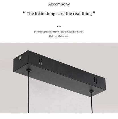 Dining hanging Chandelier  Modern Strip Pendant  Light For Kitchen Office Bedroom Hang Light Home Décor Lighting Fixtures